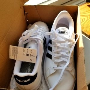 Adidas White Shoes (Grand Court)